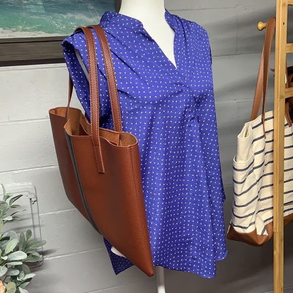 NWOT Vince Camuto Leather Tote - Picture 4 of 7